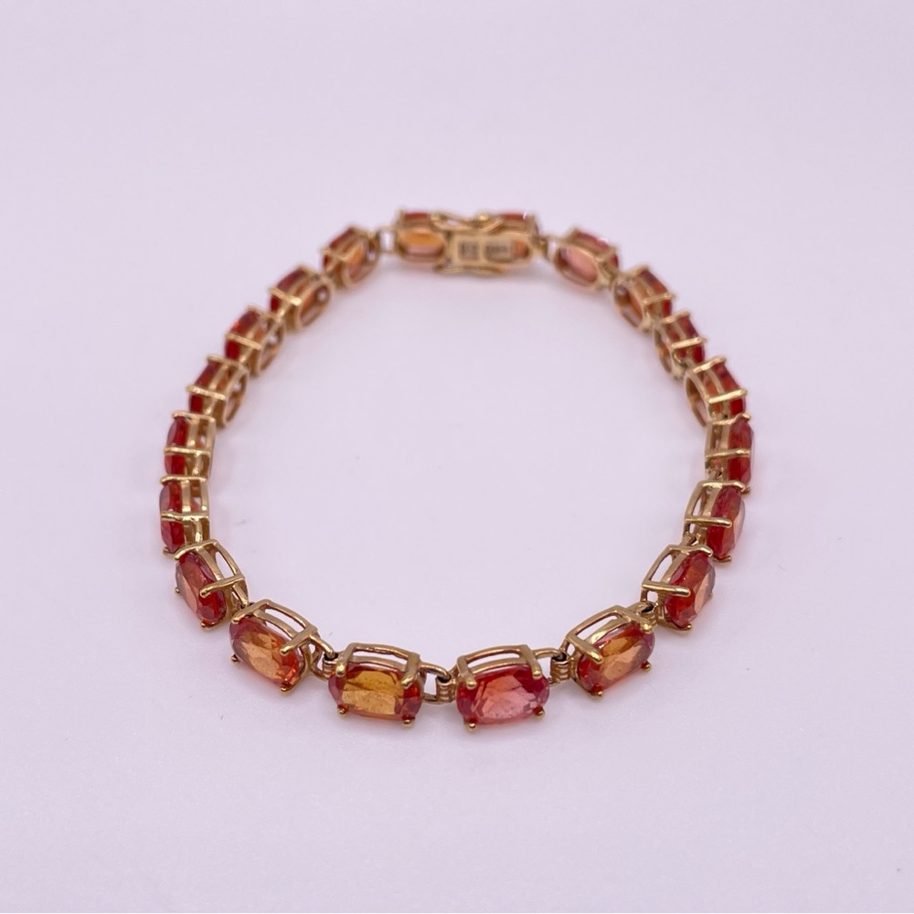 Vintage 10K Gold Tennis Bracelet